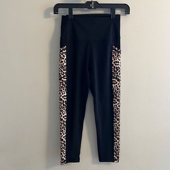 Zyia Active Brilliant Leopard Leggings Black Pocket High-Rise Women’s 4 - Picture 6 of 8